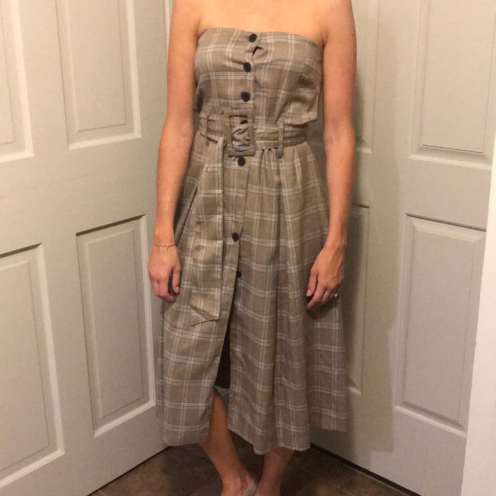 Aria me plaid Storets belted dress